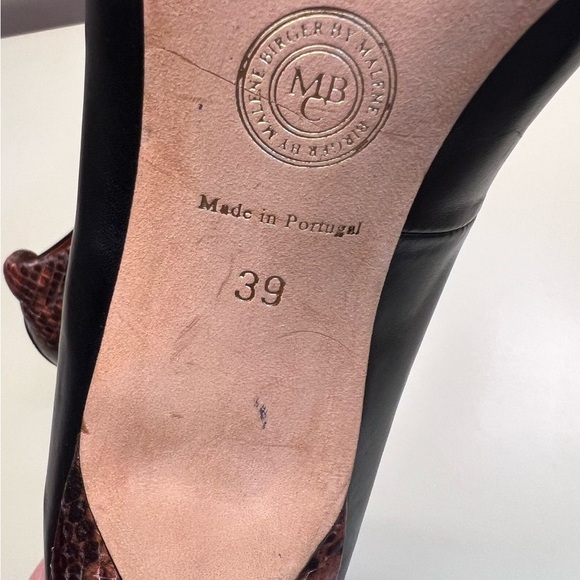 Made in Portugal Marlene Birger Chic Black Stiletto Heels with Sleek Design - Picture 3 of 6